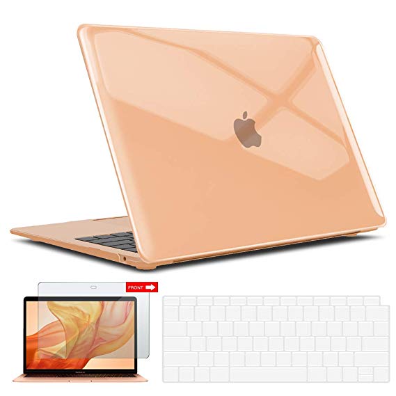 iBenzer Macbook Air 13 Inch Case 2018 Release New Version A1932, Soft Touch Hard Case Shell Cover for Apple MacBook Air 13 Retina with Touch ID with keyboard&Screen cover, Crystal Clear, MMA-T13CYCL 2