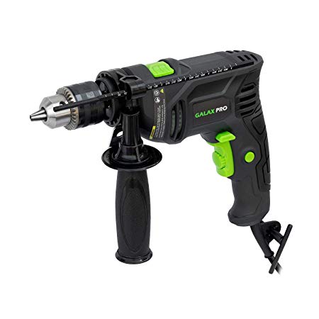 Hammer Drill, GALAX PRO 5Amp Electic Corded Drill, 1/2'' metal chuck, 0-3000RPM, Powerful Variable speed Drill for drilling in steel, concrete, and steel_GP57322
