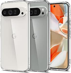 Spigen Ultra Hybrid Designed for Pixel 9 Pro XL Case (2024) [Anti-Yellowing], [Military-Grade Protection] - Clear