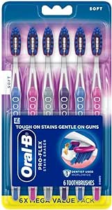 Oral-B 3D White Pro-Flex Toothbrushes, Soft, 6 Count