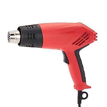 AmazonBasics 1600W Dual Temperature Multi-Speed Hot Air Heat Gun with 1.94m Cable and 4 Nozzles