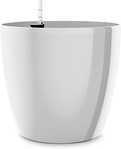 Emsa Flower Pot, Self Watering System, Ø 25cm, White, CASA BRILLIANT, 517563