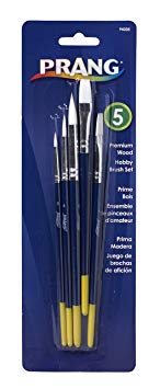 Prang Hobby Paint Brush Set, 5 Assorted Brush Sizes (94005)