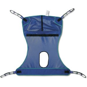 Invacare Compatible Mesh Full Body Sling with Commode Opening - Large 450 lb. (204 kg) max
