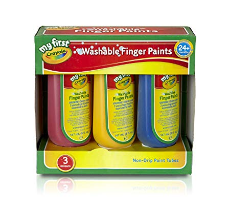 My First Crayola/Mini Kids Washable Finger Paint, Pack of 3