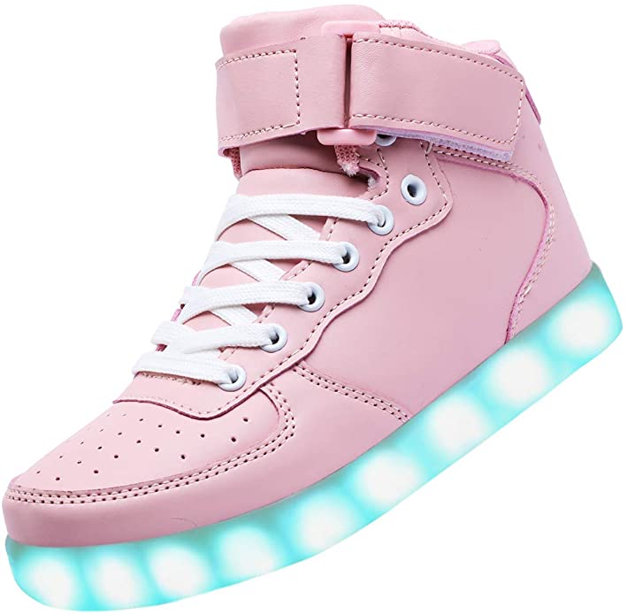 Odema Unisex LED Shoes High Top Light Up Sneakers for Women Men Girls Boys Size4.5-13