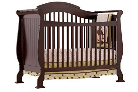 Stork Craft Valentia Convertible Crib, Espresso