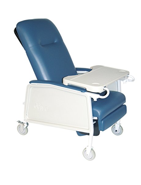 Drive Medical 3 Position Heavy Duty Bariatric Geri Chair Recliner, Blue Ridge