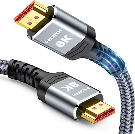 Snowkids HDMI cable 7.5m, 8K hdmi cable 8K 2.1 cable, 8K@60Hz hdmi, 4K@120Hz, eARC HDR10 4:4:4| 21:9, HDCP 2.2/2.3 Dolby, 3D, VRR, Ethernet, Compatible with Latest game console/Roku TV/HDTV/Blu-ray