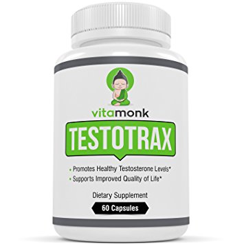 TestoTrax - Best Natural Testosterone Booster For Men - Premium Testosterone Supplement with Fadogia Agrestis   Fenugreek Extract  Tongkat Ali   Maca & more