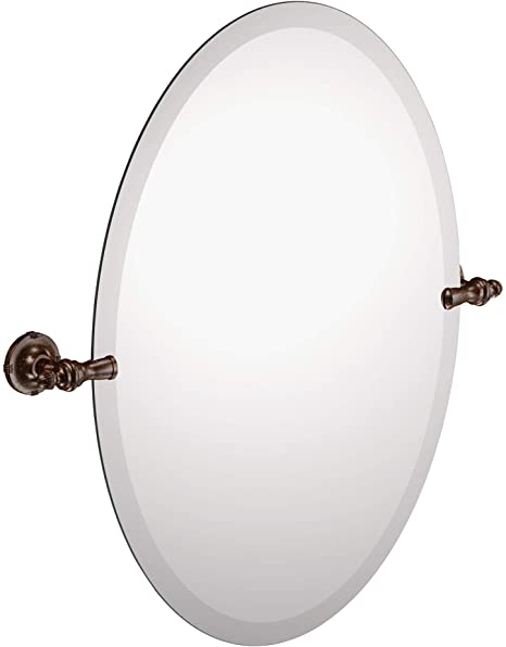 Moen DN0892ORB Gilcrest 26-Inch x 23-Inch Frameless Pivoting Bathroom Tilting Mirror, Oil Rubbed Bronze