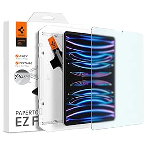 Spigen Papertouch Ez Fit Matte Tempered Glass Screen Guard Protector For Ipad Air 5/4 (10.9 Inch) And Ipad Pro 11 Inch - 1 Pack for Tablets