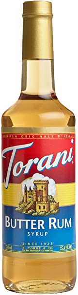 Torani Butter Rum Flavour Syrup 750 Milliliter