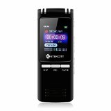 Etekcity Portable Rechargeable Voice Activated Digital Audio Recorder Pen  Dictaphone and MP3 Music Player w Built-in Loudspeaker Digital Clock and Alarm Functionality 560Hours 8GB