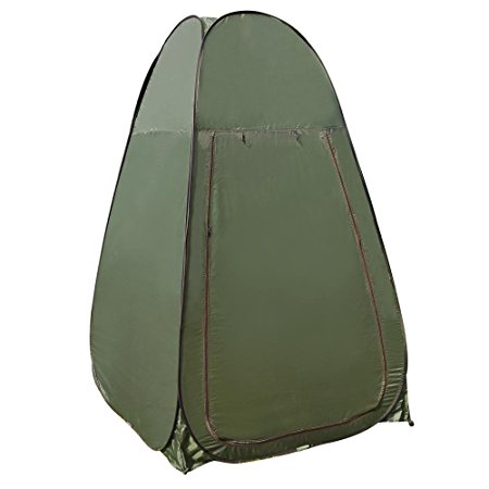 AW 77x46x46" Portable Changing Pop Up Green Toilet Tent Camp Privacy Shelter Multi-use Outdoor