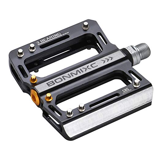 BONMIXC Mountain Bike Pedals, 9/16 Cycling Three Pcs Sealed Bearing Bicycle Pedals