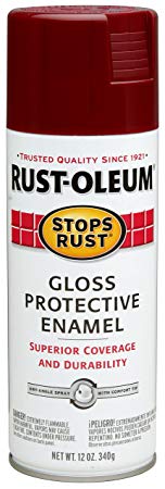 Rust-Oleum 7768830 Stops Rust Spray Paint, 12-Ounce, Gloss Burgundy