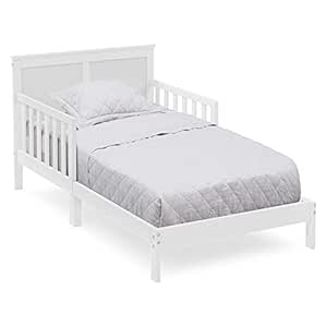 Delta Children Collins Wood Toddler Bed, Greenguard Gold Certified, Bianca White