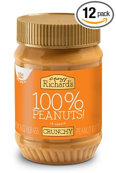 Crazy Richard's 100% Natural Crunchy Peanut Butter, 16 Oz - 12 Per Case