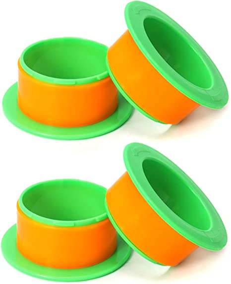 QWORK 2 Pairs Stretch Hand Saver Wrap Dispensers, Manual Film Puller, Easy to Pull, Fits Any 3" Wrap Film Core,Shrink Wrapping Dispenser, Green