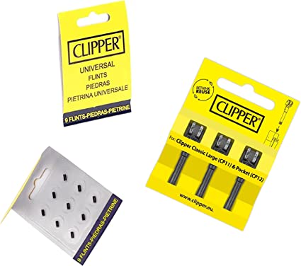 Clipper Metal Lighter Accessories - Flint Accessories Replacement Value kit