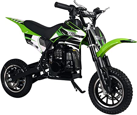 Superrio 49CC 2-Stroke Gas Power Mini Dirt Bike Dirt Off Road Motorcycle (Green)
