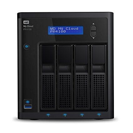 WD 16TB My Cloud Pro Series PR4100 Network Attached Storage - NAS - WDBNFA0160KBK-NESN