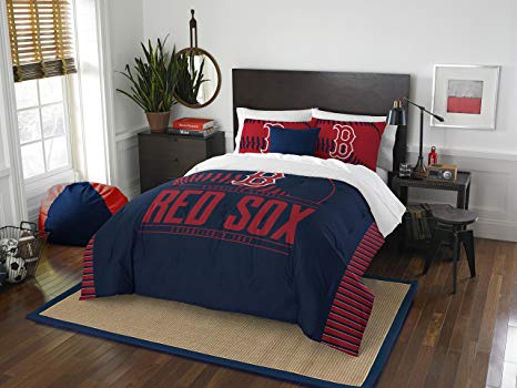 Officially Licensed MLB Full/Queen Grand Slam Comforter & Sham Bedding, Soft & Cozy, Washable, Throws & Bedding, 86" x 86"