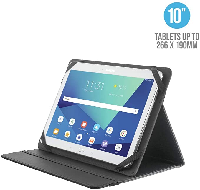 Trust Primo Folio Case with Stand for All 10-inch Tablets - Black