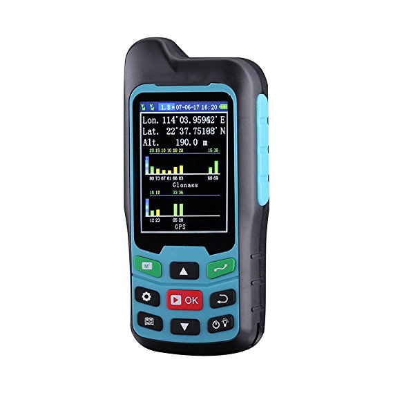 BEVA Handheld GPS GLONASS BEIDOU Length and Land Area Measure Calculation Meter,GPS Area & Distance Measurement,Figure Track Multifunctional Measuring Instrument (Colorful screen)