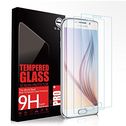 Samsung S6 Edge Plus Glass Screen Protector SGIN, [3Pack]Highest Quality Premium Tempered Glass Anti-Scratch, Clear HD Screen Film for Samsung Galaxy S6 Edge Plus(Not Full Screen Coverage)