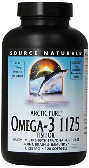 Source Naturals ArcticPure Omega-3 1125 Fish Oil, Maximum Strength EPA/DHA for Heart, Joint, Brain & Immunity