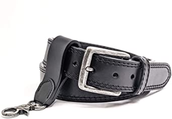 Winchester Concealed Carry Belt CCW, 14 Oz Full Grain Leather Tactical Gun Belt, 1 1/2 Inch Wide   Keychain Ring