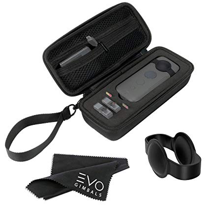 Storage Case for Insta360 ONE X - Hard Shell Case for 360 Camera, Includes Silicone Lens Cap and Cleaning Cloth