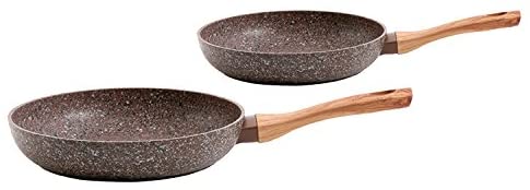 Gibson 112023.02 Orestano 2 Piece, 8 and 10 Inch Fry Pan Set, Granite Look