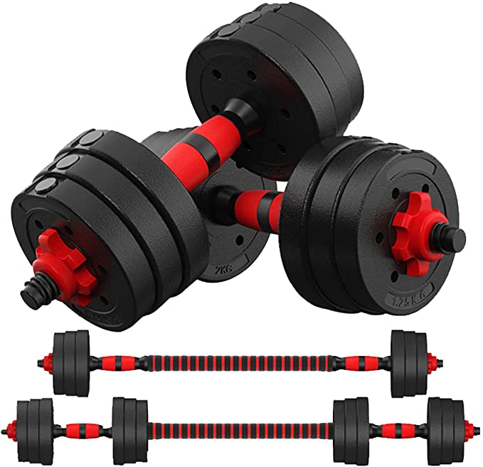 Weight Dumbbells Set-Adjustable Dumbbells as a Pair-Fitness Free Weights Barbell Set for Home Gym with Exercise Fitness Workout Sports & Outdoors Strength Training Equipment