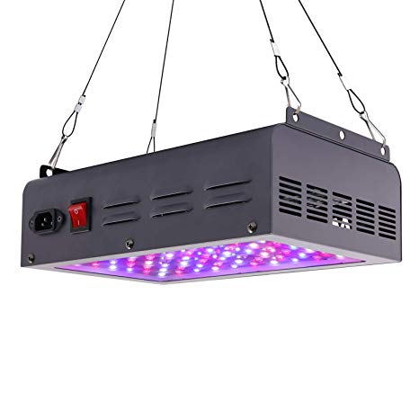 MAXSISUN 600W LED Grow Light, Full Spectrum IR for Indoor Horticulture Greenhouse Hydroponic Plants Veg and Bloom (60pcs Dual Chips 10W LEDs)