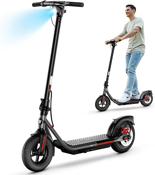 SISIGAD Electric Scooter Adults Peak 500W Motor,15/20/30 Miles Long Range Scooter Electric for Adults, 8.5"/10" Solid Tires,19Mph Speed Foldable E-Scooter for Commuting with Double Braking System