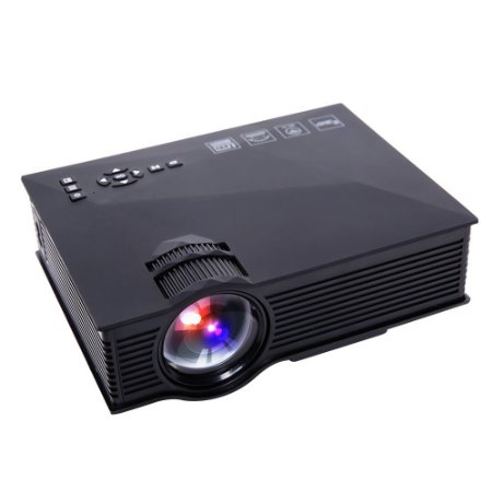 WiFi Projector - WhaleStone WS46 Video Projector Wireless Projector 1200 Lumen LED Projector Support PC Laptop TV BOX XBOX PS3 PS4 DVD with VGA/USB/SD/AV/HDMI Airplay Miracast DLNA Pico Projector