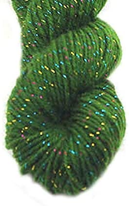 rongwen Acrylic Knitting Wool Yarn for Handmade Scarf Sweater Yarn With Gold Line-Army Green
