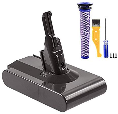 BRTONG 3500mAh Dyson V8 21.6v Li-ion Replacement Battery for Dyson V8 Absolute Animal Exclusive Cordless Vacuum Cleaner with 6 Sony Battery Li-ion Cells