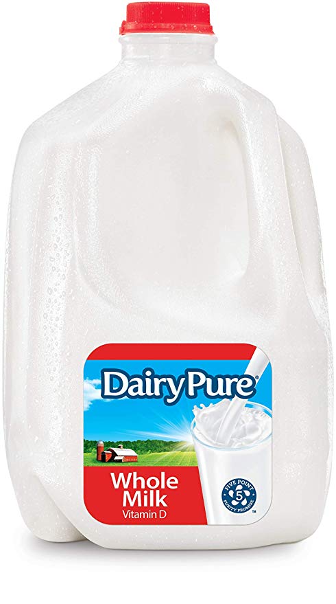DairyPure Vitamin D Whole Milk One Gallon (3.78L) Plastic Jug