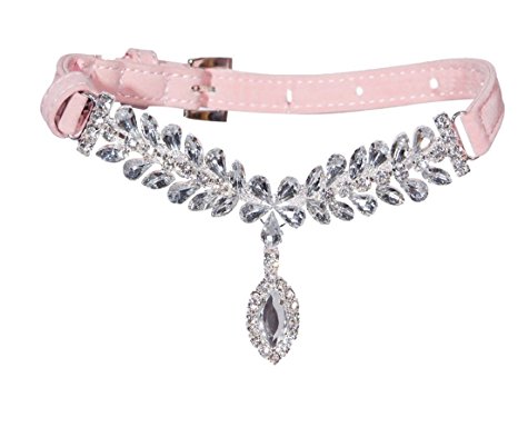 EXPAWLORER Fashion Jeweled Diamante Dog Cat Puppy Collars Necklace Style