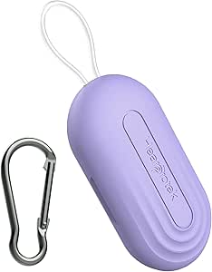 Hearprotek Earplug Cases, Portable Earplug Holder, Mini Storage Case Earbud Plug Organizer Ear Plug Case Durable Small Carrying Case for Travel, Business Trip (Purple)