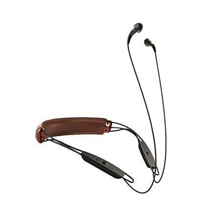 Klipsch X12 Bluetooth Neckband Headphones (Brown Leather)