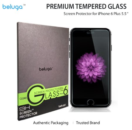 Apple iPhone 6S/6 Plus (5.5 inch ONLY) (Case Friendly) HD Clear Premium Tempered Glass Screen Protector by BELUGA® - 0.3mm