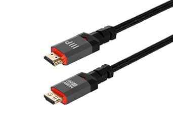 Monoprice 8K Certified Ultra High Speed HDMI Cable - 20 Feet - Black | Braided - HDMI 2.1, 8K@60Hz, 4k@120Hz, 48Gbps, HDR, VRR, CL3 in-Wall Rated