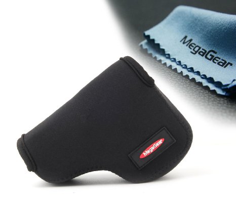 MegaGear ''Ultra Light'' Neoprene Camera Case Bag for Samsung NX3000 Camera with 20-50mm Lens (Black)