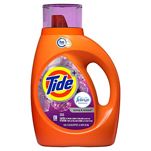 Tide HE Liquid Laundry Detergent, Spring & Renewal, 46 Ounce