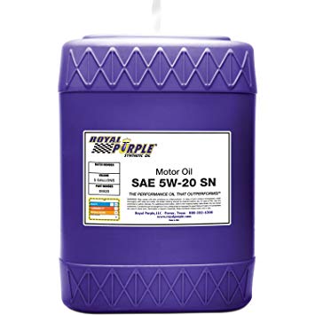 Royal Purple 05520 API-Licensed SAE 5W-20 High Performance Synthetic Motor Oil - 5 gal.